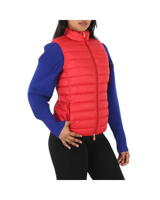 Save The Duck Red Puffer Gilet Vest