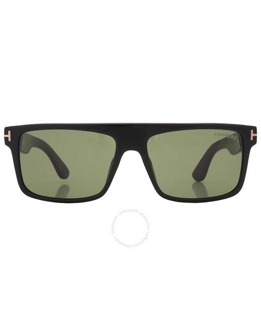 Tom Ford Philippe Green Browline Sunglasses for men