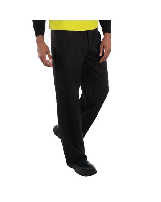 Emporio Armani Black Classic Tailored Trousers for men