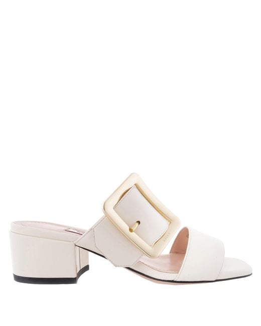 Bally White Bell Du Jour Jeny Leather Sandals, Brand Size 35 Us for men