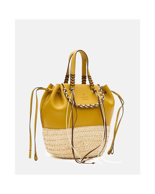 CUBA LAB Metallic Bolero Leather Tote Bag