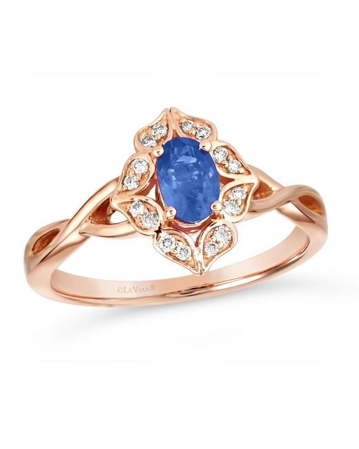 Le Vian Blue Berry Sapphire Ring Set for men