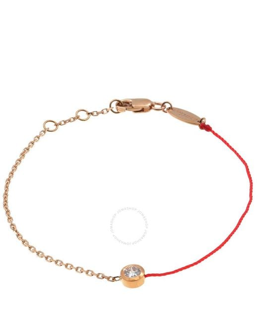 RedLine Metallic Diamond String-Chain Bracelet