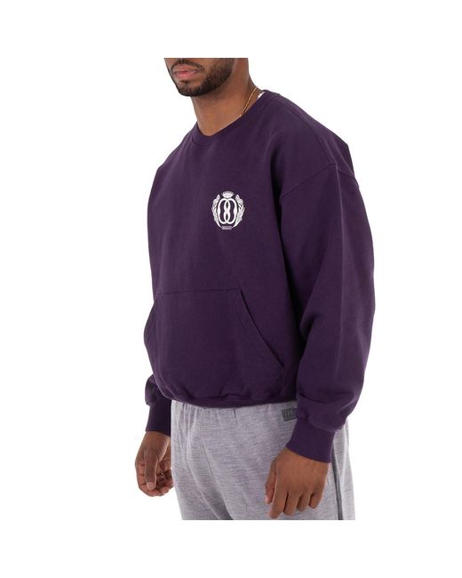Bally Blue Felpa Logo Print Pocket Sweatshirt for men