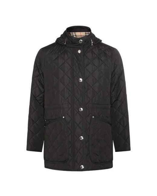 Burberry Black Roxbugh Nylon Quilted Jacket
