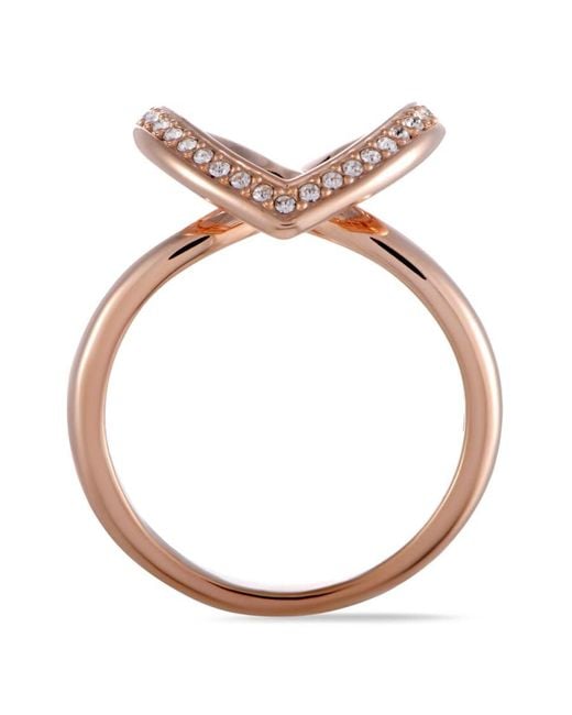 Swarovski Pink Cupidon Rose Plated Crystal Ring