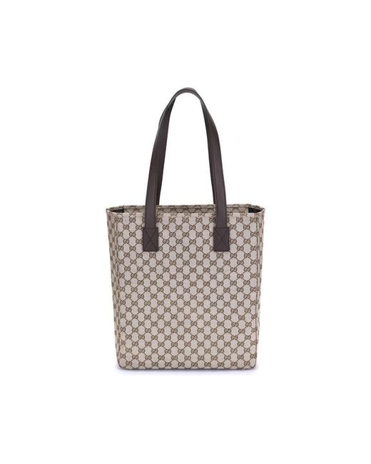 Gucci Gray Gg Fabric Tote Bag for men