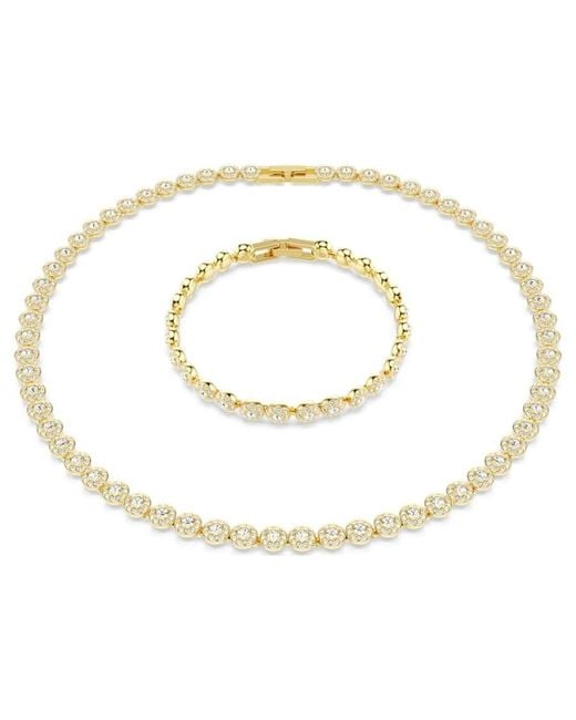 Swarovski Metallic Una Angelic Round-Cut Crystals Set