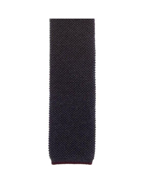 Brunello Cucinelli Blue Dark Wool Knit Tie, Brand (Us for men