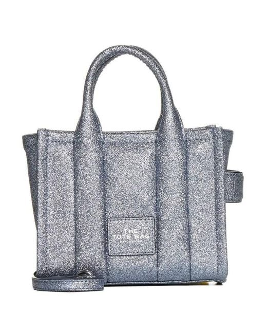 Marc Jacobs Blue The Mini Glitter Tote Bag