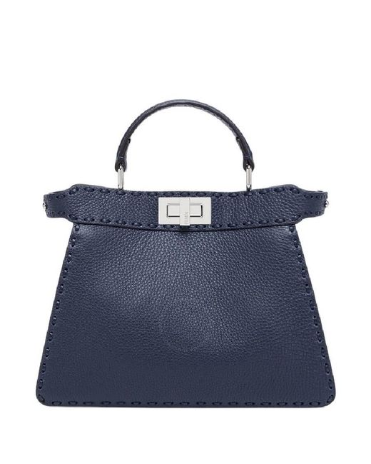 Fendi Blue Peekaboo Iseeu Tote Handbag