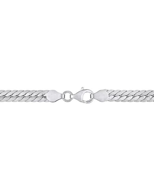 Amour Metallic Herringbone Chain Necklace