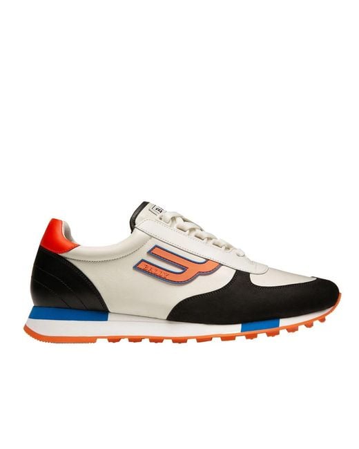 Bally Blue Cotton And Suede Gavino Sneakers for men