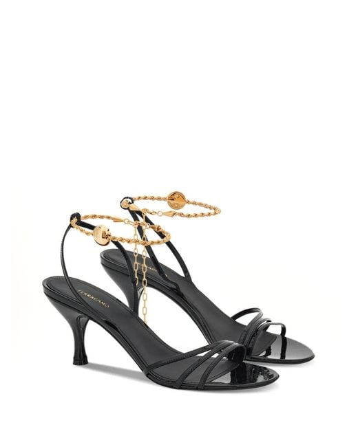 Ferragamo Metallic Denise 70 Ankle Chain Sandals for men
