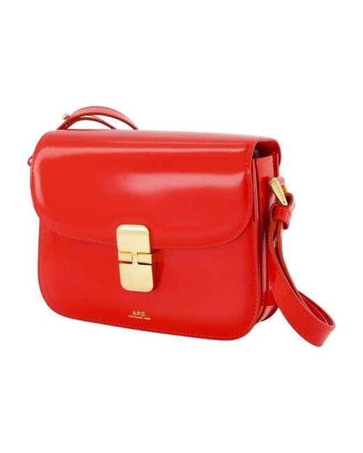 A.P.C. Red Grace Shoulder Bag