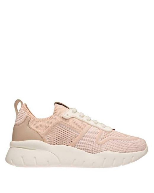 Bally Pink Bieny Polyester Knit Sneakers, Brand Size 37 Us
