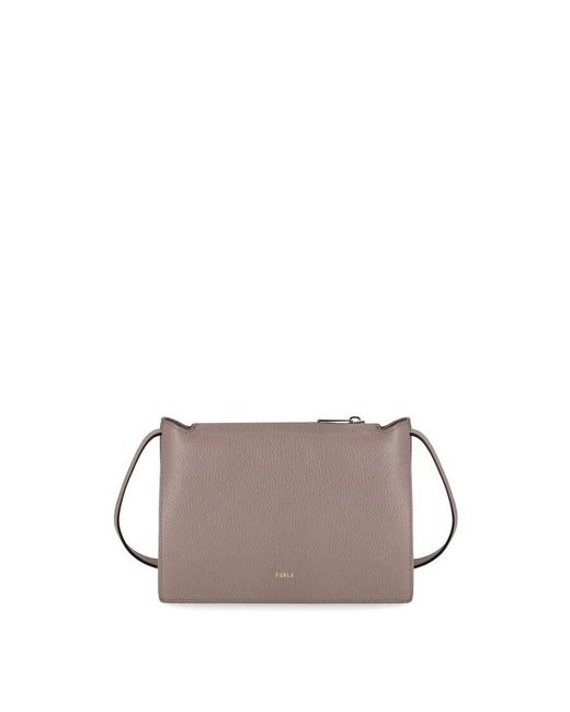 Furla Gray Nuvola Crossbody Bag