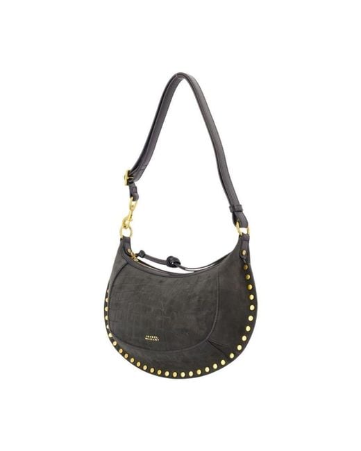 Isabel Marant Black Oskan Moon Shoulder Bag