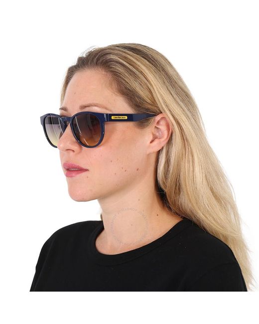 Calvin Klein Gray Light Brown Phantos Sunglasses Ckj22609s 400 53