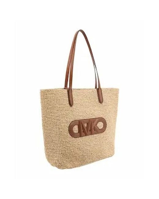 Michael Kors Natural Michael Eliza Oversized Straw Tote Bag