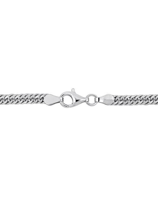Amour Metallic Double Curb Link Chain Bracelet