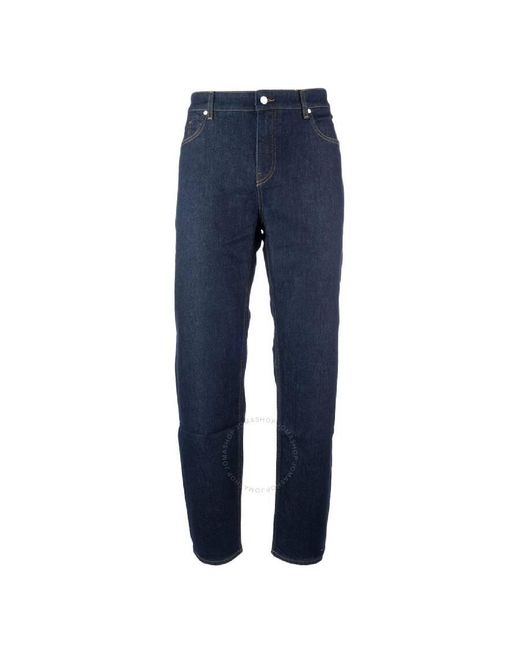 Boss Blue Straight-Leg Denim Jeans for men