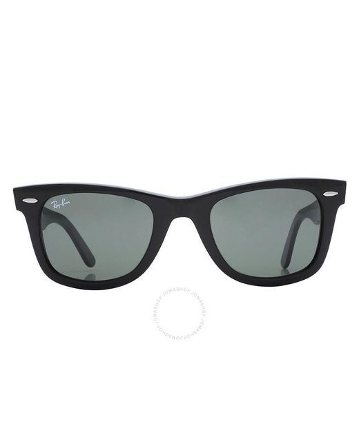 Ray-Ban Gray Original Wayfarer Bio Acetate Green Sunglasses Rb2140 135831 50