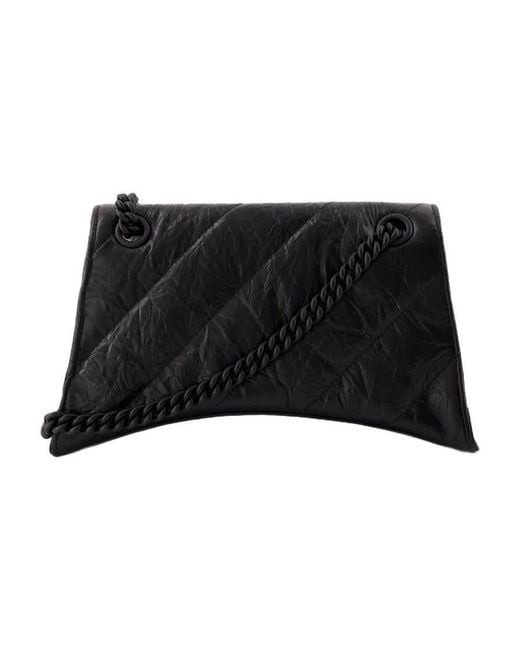 Balenciaga Black Crush Chain S Shoulder Bag