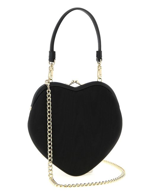 Vivienne Westwood Black Belle Heart Frame Purse Hand Bags