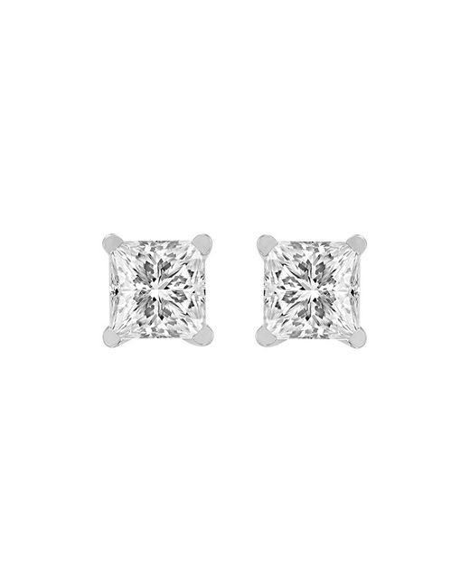 Brilliant Diamond Metallic 14Kt 1.50 Carat Lab Grown Diamond Stud Earrings For