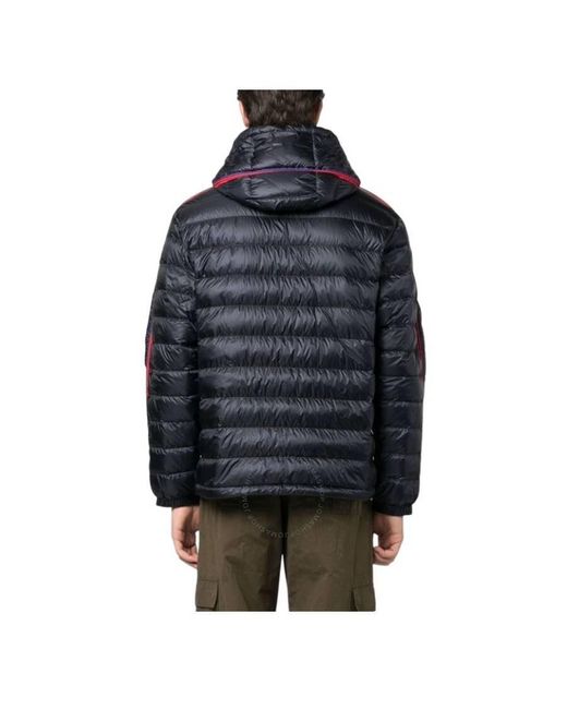 Moncler Blue Agout Hooded Puffer Jacket for men