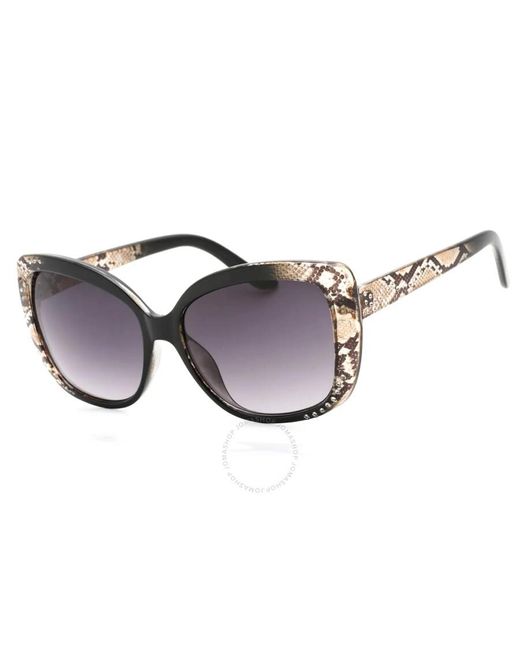 Guess Factory Black Smoke Gradient Butterfly Sunglasses Gf0383 05b 57