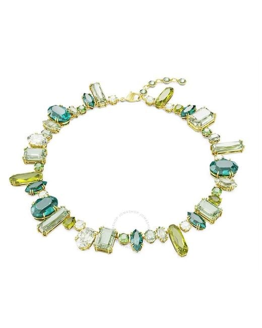 Swarovski Green Gema Mixed Cuts Necklace