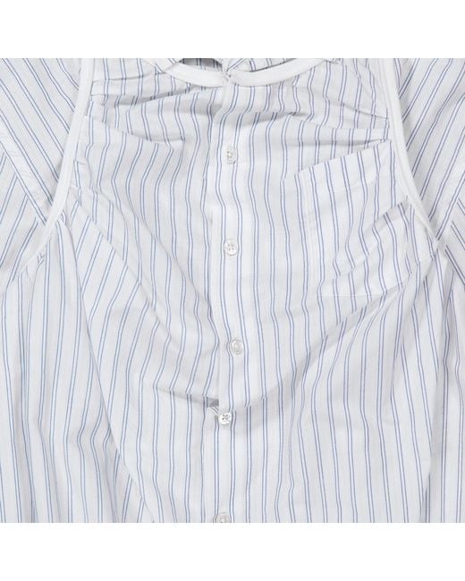 Maison Margiela White Relaxed Fit Cotton Shirt, Brand Size 38 (Us
