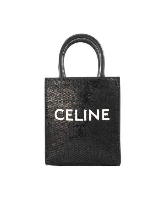 Céline Black Mini Vertical Cabas