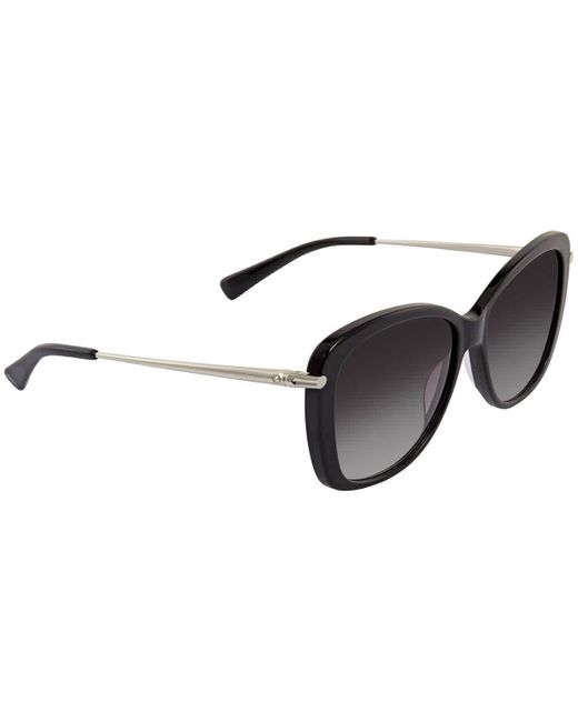 Longchamp Black Gradient Butterfly Sunglasses Lo616s 005 56