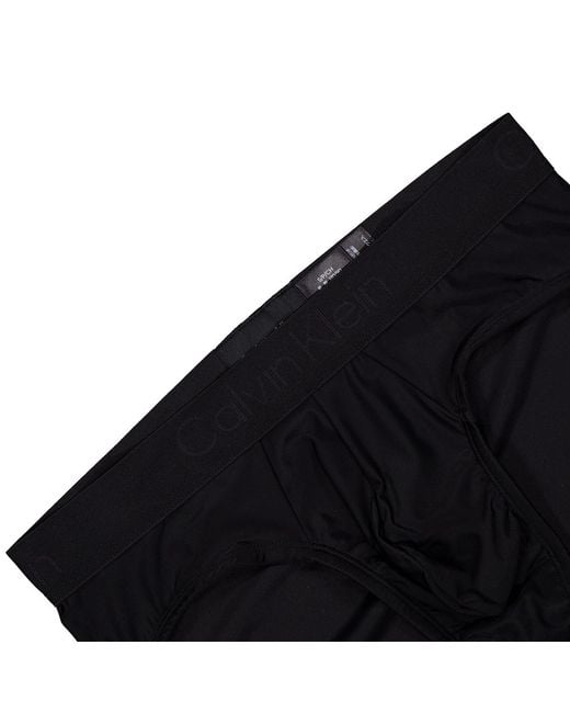 Calvin Klein Black Elasticated Logo Waistband Hip Briefs for men