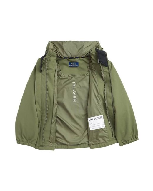 Polo Ralph Lauren Green Hooded Windbreaker Jacket for men