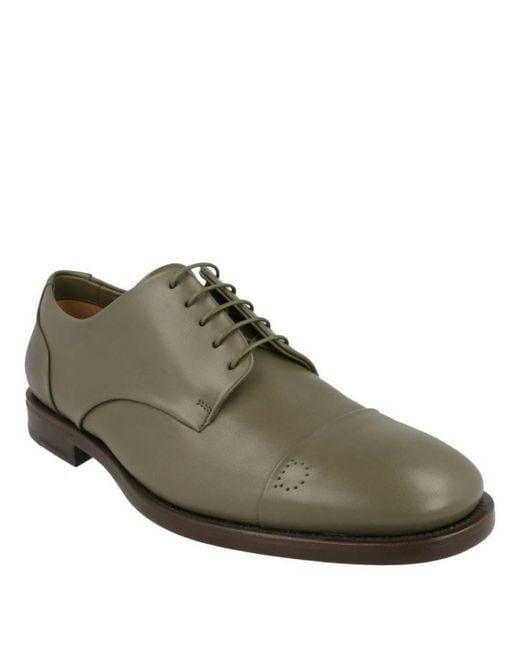 Ferragamo Brown Gavino Leather Oxfords for men