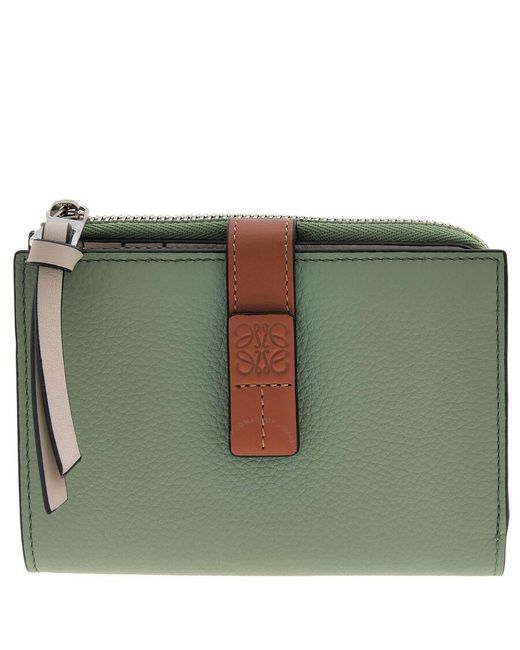 Loewe Green Slim Compact Wallet
