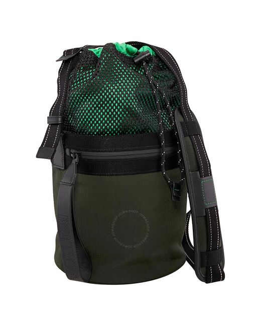 Bottega Veneta Green Mesh Bucket Bag for men