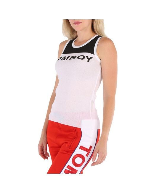 Filles A Papa Red Ladies, Jersey Ribbed Tank Top, Brand Size 0