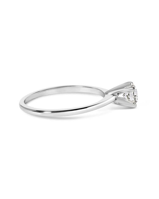 Haus of Brilliance White 14K 1/2 Cttw Round Lab Grown Diamond 4 Prong Solitaire Engagement Ring