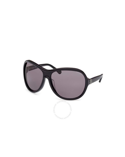 Moncler Purple Smoke Oversized Sunglasses Ml0284 01a 69