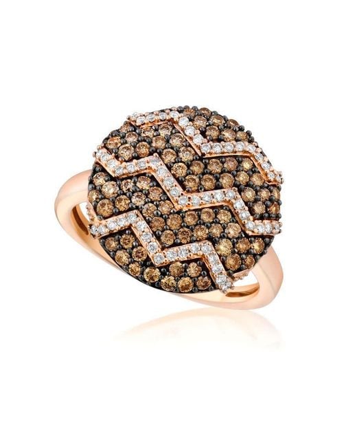 Le Vian Metallic Ladies Chocolate Diamond Pave Rings Set