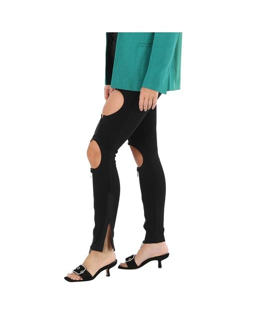 Burberry Black Ladies Cutout Zip-Detail Skinny Jeans, Brand Size 12 (Us for men