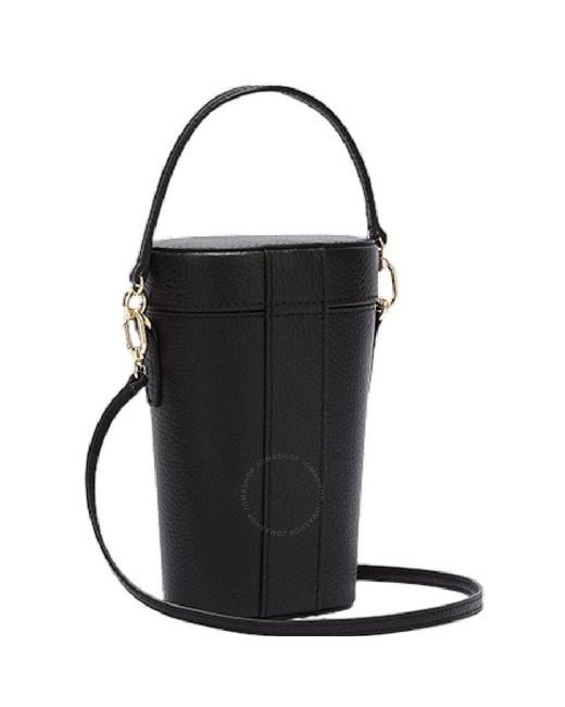 Furla Black Mini Bucket Leather Bag