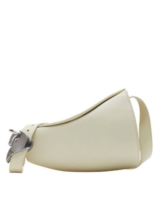 Burberry Natural Small Horn Leather Shoulder Bag