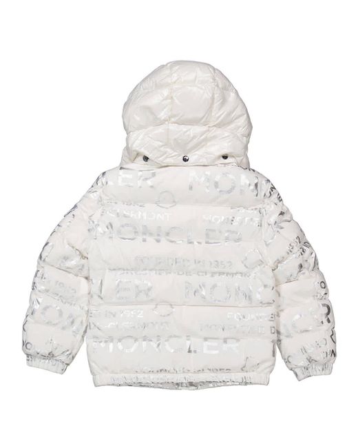 Moncler Gray Boys Orans Logo Quilted Puffer Jacket