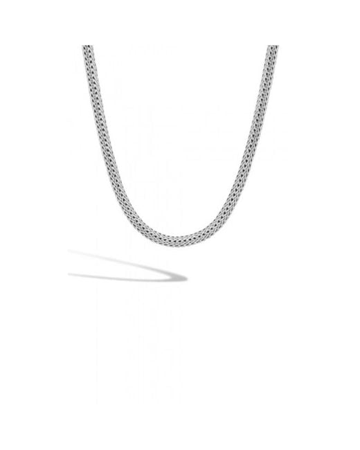 John Hardy Metallic Classic Chain Oval Sterling Necklace